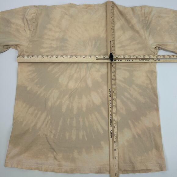 The Beatles Amazonia Ecuador T Shirt Beetles Bugs Tie Dye Beige Tee Mens L Large - Picture 6 of 6